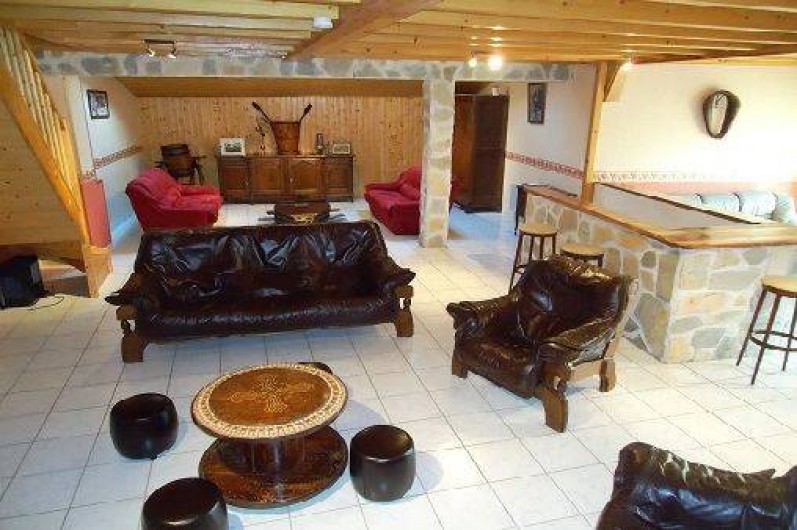 Location de vacances - Gîte à Saint-Privat-du-Dragon - Salon à l'étage