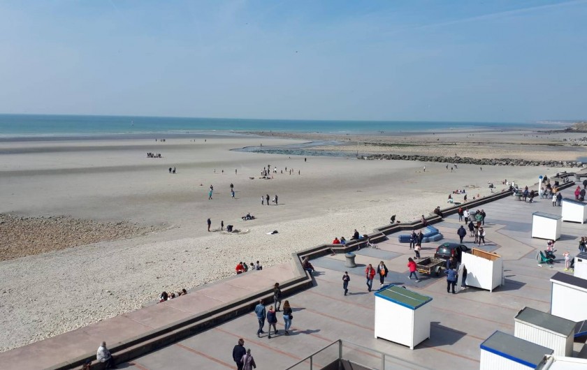 Location de vacances - Appartement à Wimereux - vue du balcon a droite