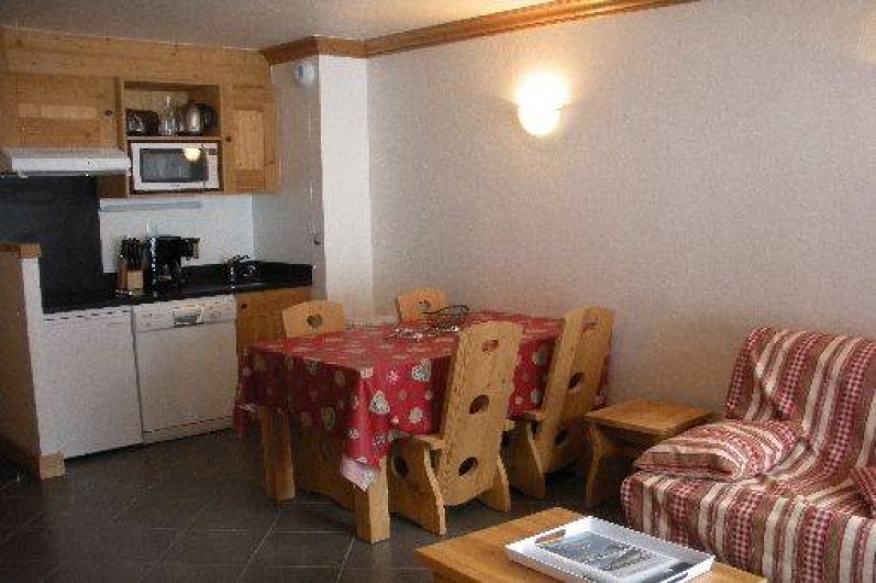 Location de vacances - Appartement à Lanslebourg-Mont-Cenis - Séjour : coin cuisine