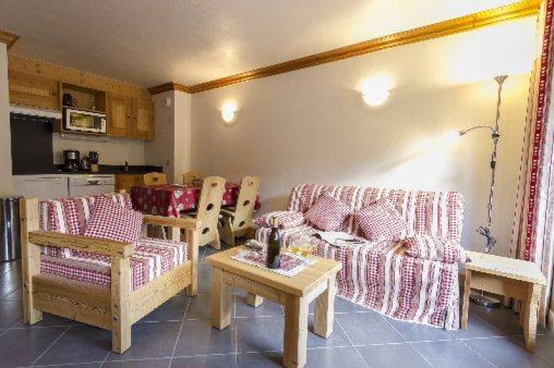Location de vacances - Appartement à Lanslebourg-Mont-Cenis - Séjour : coin salon