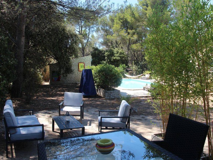 Location de vacances - Studio à Velaux - Vue de la terrasse
