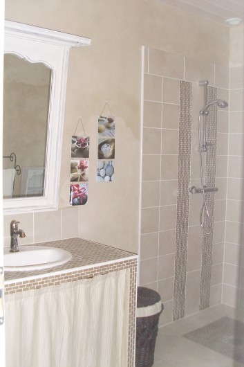 Location de vacances - Gîte à La Garnache - Douche à l'italienne adapté PMR