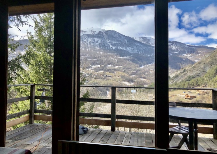 Location de vacances - Chalet à Allos - VUE DEPUIS LIVING ROOM