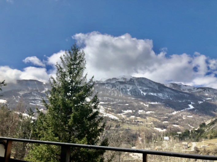 Location de vacances - Chalet à Allos - VUE SUR TERRASSE