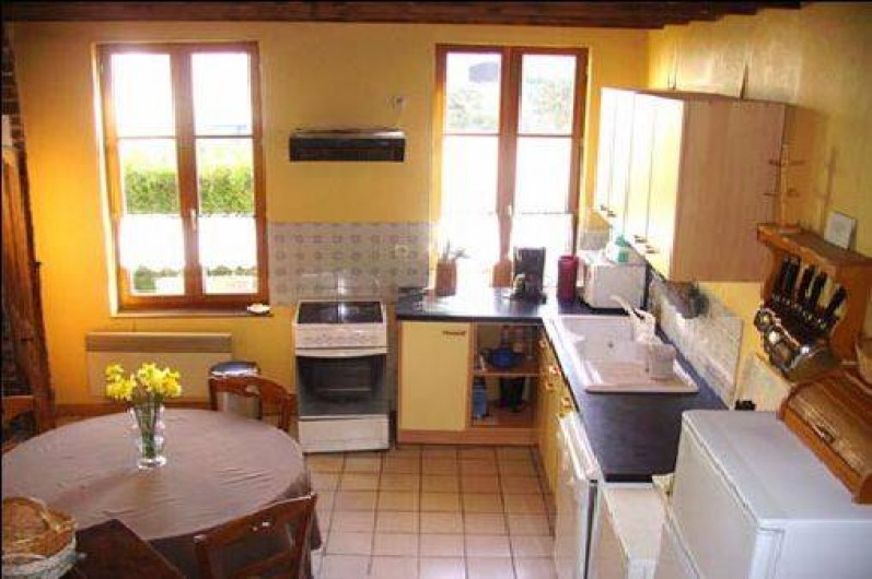 Location de vacances - Gîte à Neuville-sous-Montreuil - cuisine du gite
