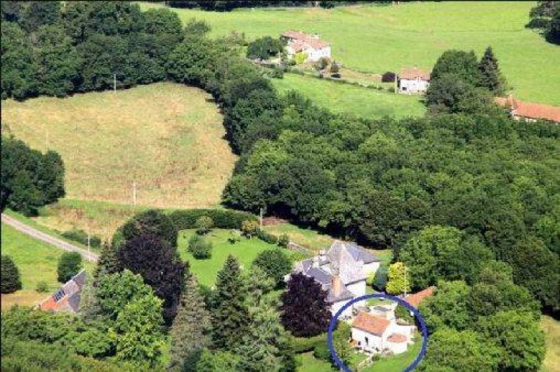 Location de vacances - Gîte à Aurillac - Vue d'avion du Gîte