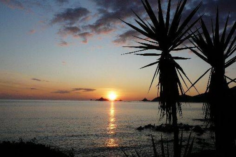 Location de vacances - Villa à Ajaccio - COUCHER DE SOLEIL      vu de la Terrasse