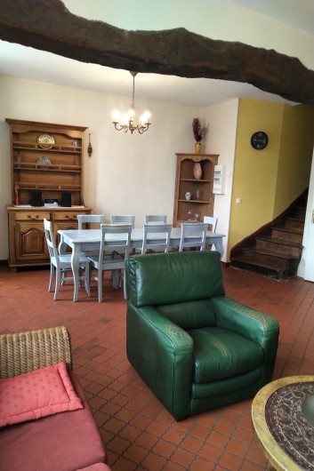 Location de vacances - Gîte à Sainte-Honorine-des-Pertes - Salon séjour du Gîte A