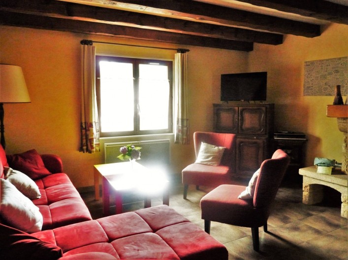 Location de vacances - Appartement à Ban-de-Laveline - coin salon moyen gîte