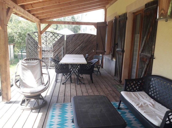 Location de vacances - Appartement à Ban-de-Laveline - terrasse grand gite