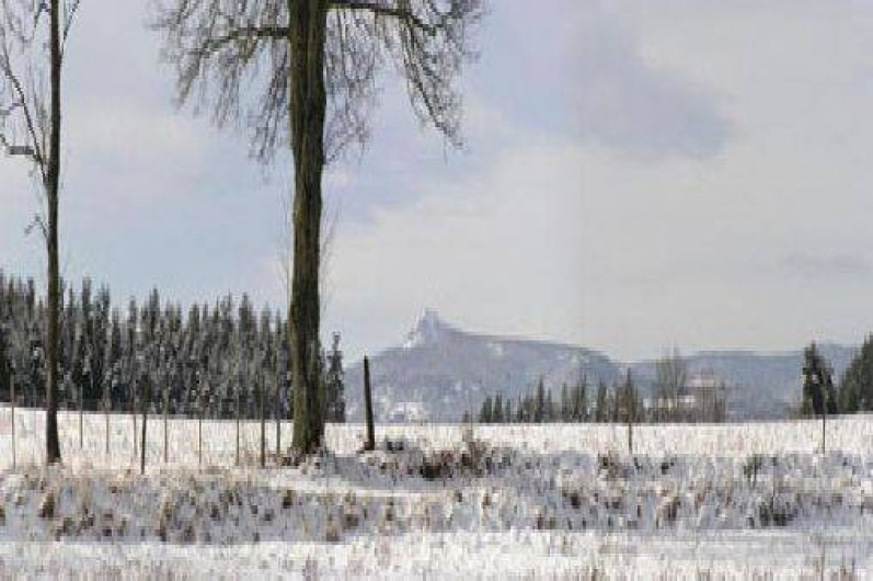 Location de vacances - Gîte à Raucoules - Le Lisieu depuis le gîte en hiver