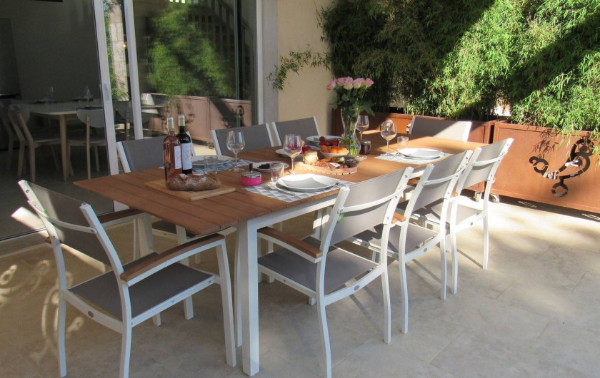 Location de vacances - Gîte à Lougratte - terrasse exterieure