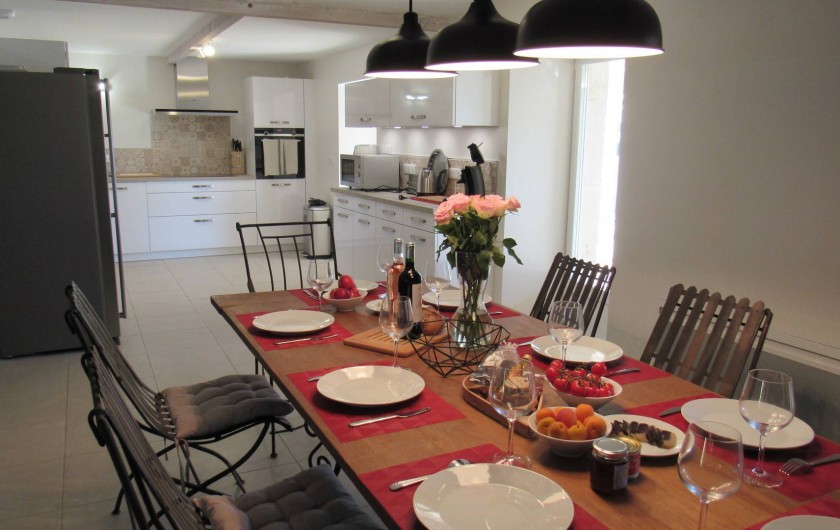 Location de vacances - Gîte à Lougratte - Cuisine Gîte Loukia 11 places