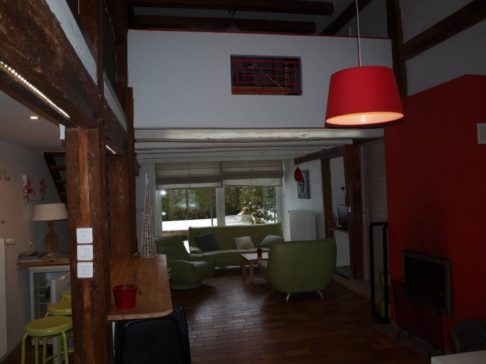 Location de vacances - Gîte à Corcieux - Grande pièce à vivre côté salon