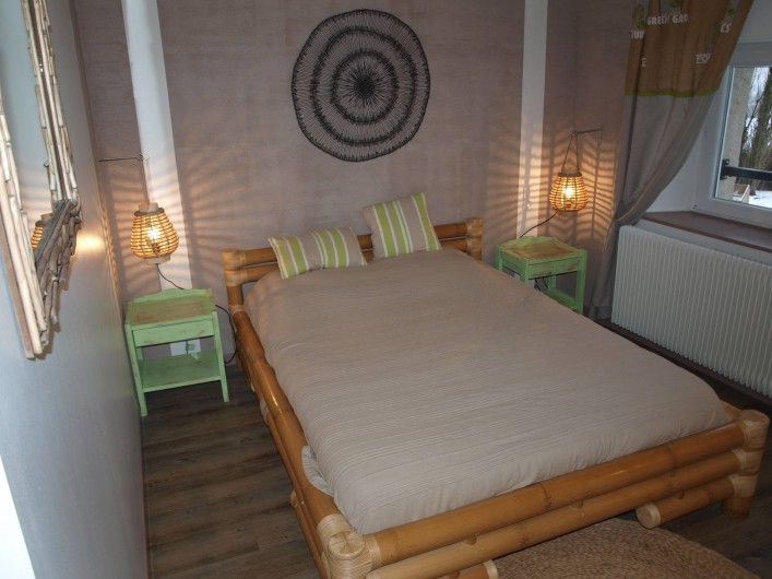 Location de vacances - Gîte à Corcieux - La chambre bambou à l'étage