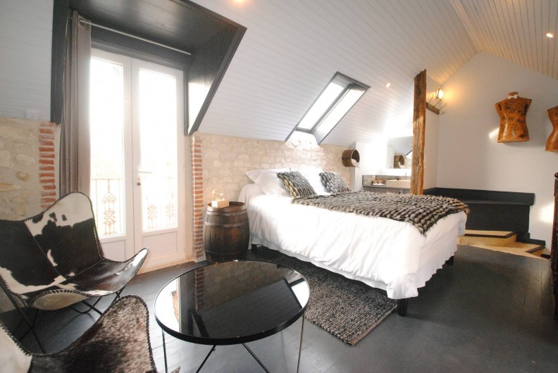 Location de vacances - Chambre d'hôtes à Marchais - suite duplex spa privatif