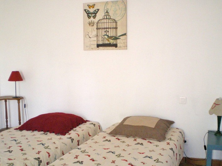 Location de vacances - Gîte à Tharaux - Chambre à deux lits