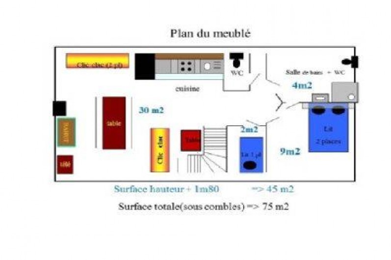 Location de vacances - Appartement à Thônes - Le plan de la location