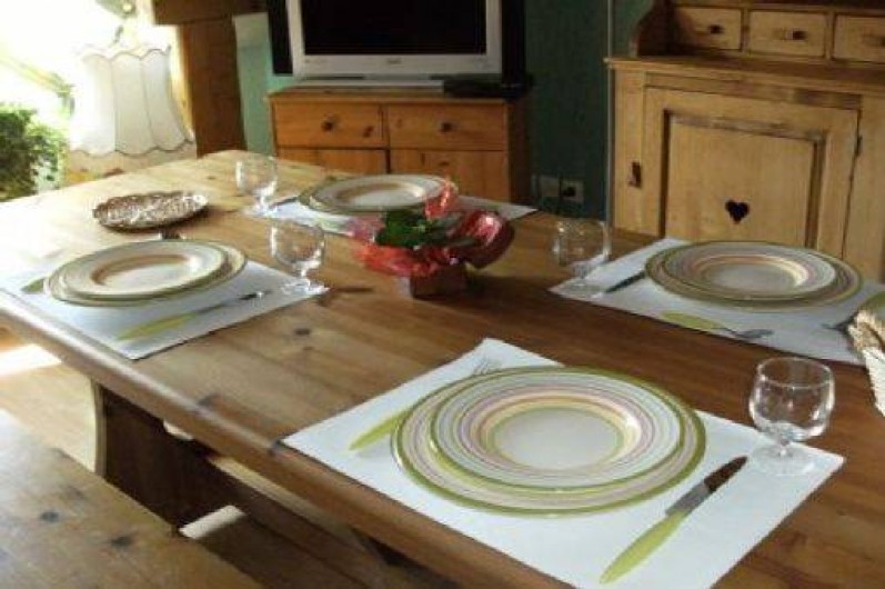 Location de vacances - Appartement à Thônes - La pièce à vivre