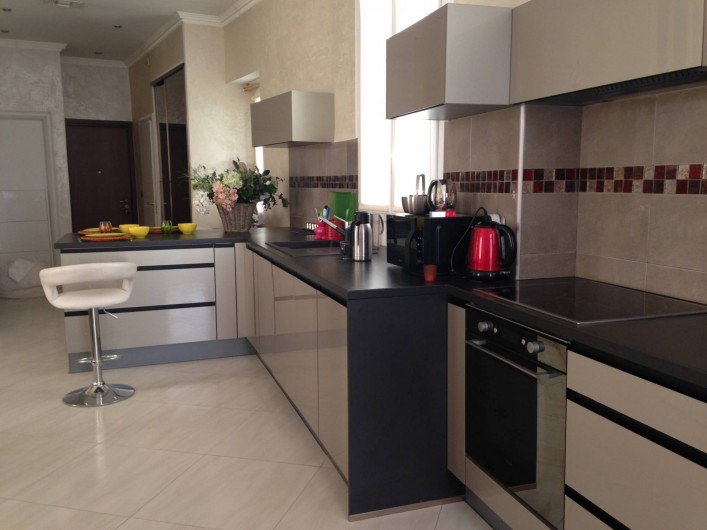 Location de vacances - Appartement à Monaco-Ville - la cuisine du grand appartement