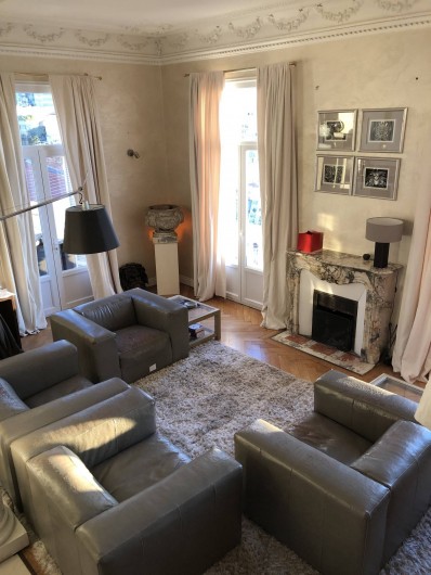 Location de vacances - Appartement à Monaco-Ville - coin salon ds le grand appartement