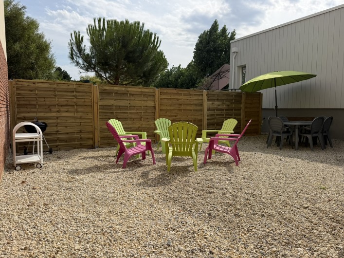 Location de vacances - Villa à Blonville-sur-Mer - Le coin salon de jardin