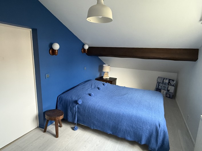 Location de vacances - Villa à Blonville-sur-Mer - Chambre avec lit double  140 X 190 au 1er étage