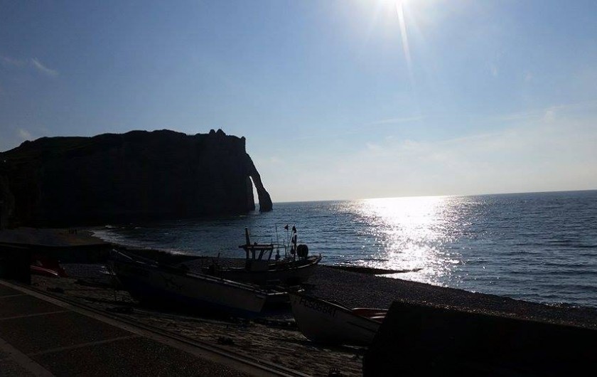 Location de vacances - Gîte à Saint-Sauveur-d'Émalleville - Coucher de soleil Etretat