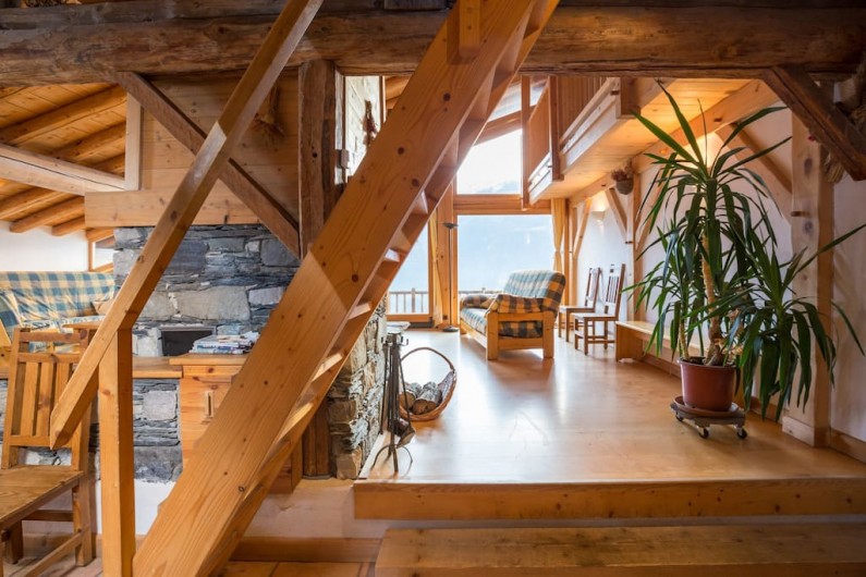 Location de vacances - Chalet à La Rosière - séjour haut