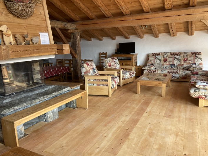 Location de vacances - Chalet à La Rosière - séjour haut