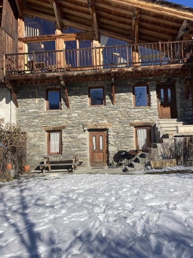 Location de vacances - Chalet à La Rosière - chalet hiver