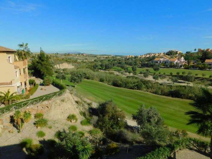 Location de vacances - Appartement à Vera - Vue de la terrasse sur le trou N° 11