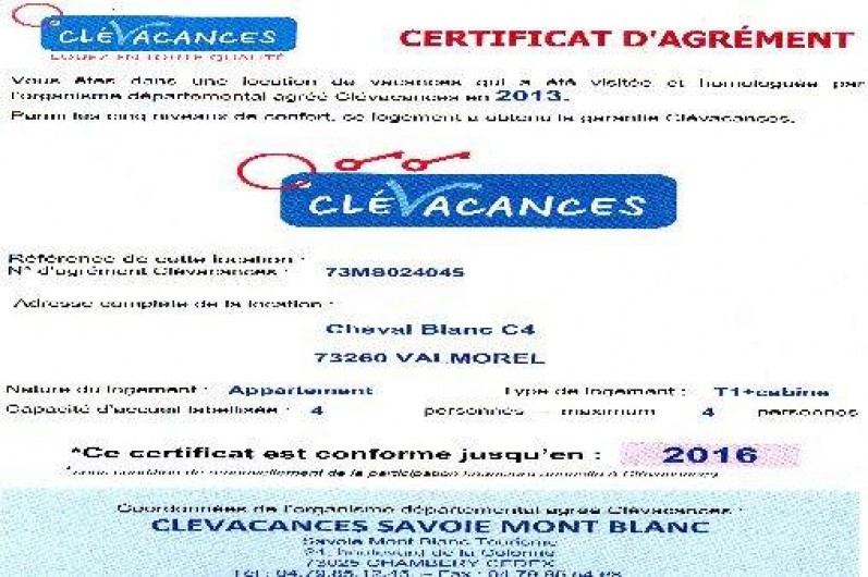 Location de vacances - Appartement à Valmorel