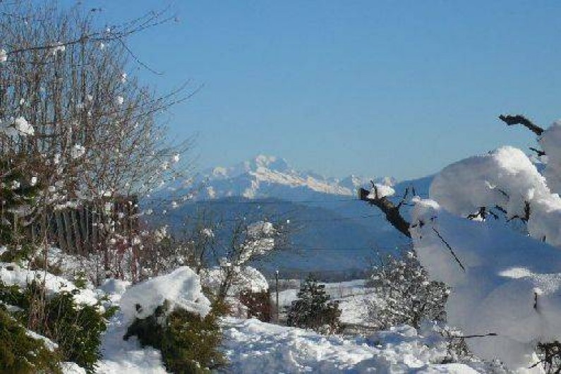Location de vacances - Chalet à Saint-Hilaire - Vue sur le mont blanc
