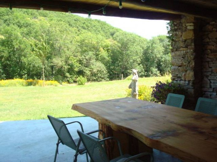 Location de vacances - Mas à Courniou - Le préau