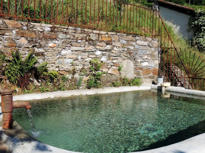 Location de vacances - Mas à Courniou - Le bassin de baignade