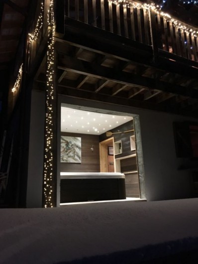 Location de vacances - Chalet à Manigod - Spa ave vue Vallée Expo Sud