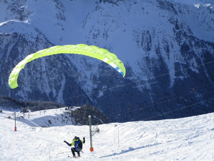 Location de vacances - Appartement à Pralognan-la-Vanoise - Vol en parapente, du Mont Bochoir