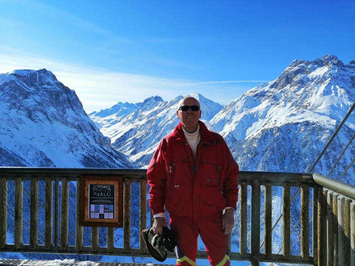 Location de vacances - Appartement à Pralognan-la-Vanoise - Votre serviteur en haut du téléphérique, le Mont Bochor