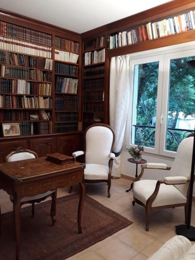 Location de vacances - Chambre d'hôtes à Saint-Martin-le-Vieil - La bibliothèque