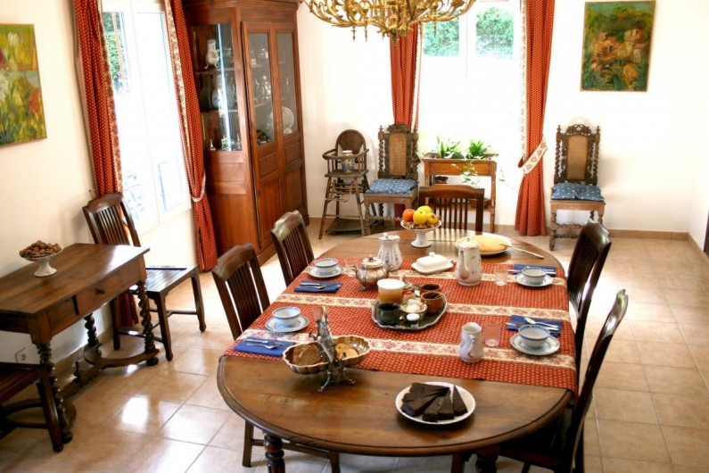 Location de vacances - Chambre d'hôtes à Saint-Martin-le-Vieil - Le petit-déjeuner