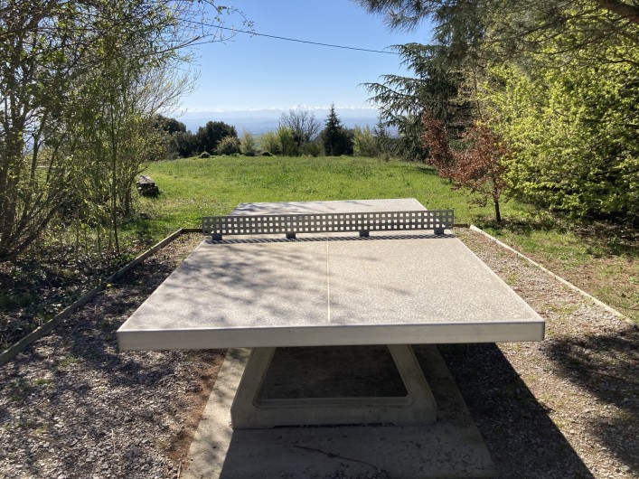 Location de vacances - Appartement à Saissac - table de ping pong et bientôt un terrain de pétanque
