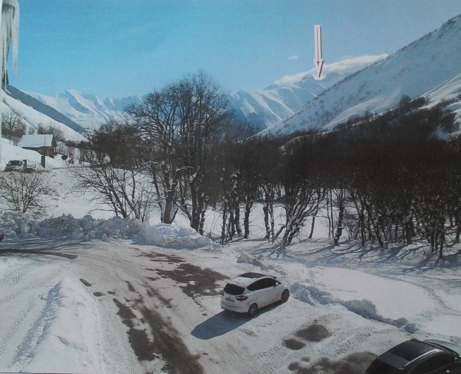 Location de vacances - Appartement à Saint-Sorlin-d'Arves - vue de l'appartement à gauche sur les Aiguilles d'Arves