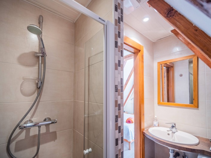 Location de vacances - Gîte à Kaysersberg - Salle d'eau (douche et lavabo et machine à laver)