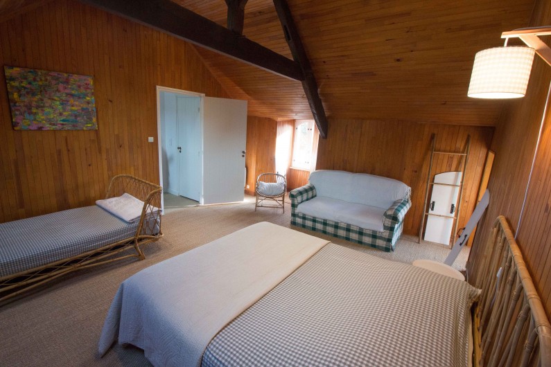 Location de vacances - Maison - Villa à Cancale - Grande chambre 1 lit 160 1 lit 1 personne 1 canapé non convertible