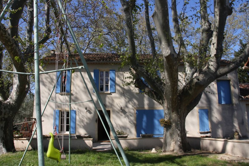 Location de vacances - Mas à Montfavet - Façade sud de la maison