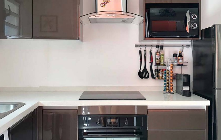 Location de vacances - Villa à Les Trois-Îlets - Micro-onde Expresso cafetière/bouilloire/presse agrumes/blender...