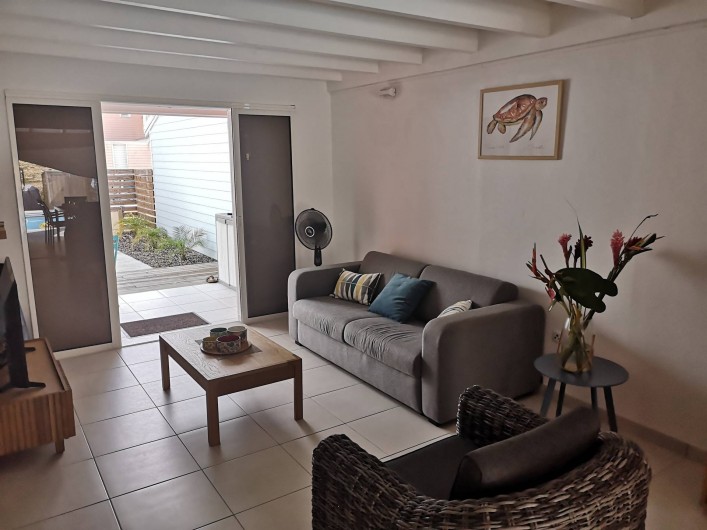 Location de vacances - Villa à Les Trois-Îlets - Canapé convertible