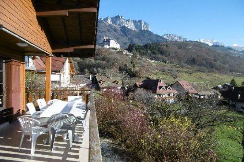 Location de vacances - Chalet à Menthon-Saint-Bernard - Vue de la terrasse