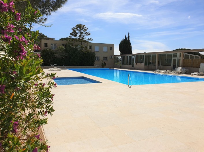 Location de vacances - Studio à Le Lavandou - Grande piscine